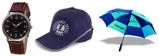 Regalos publicitarios gorras relojes paraguas barcelona