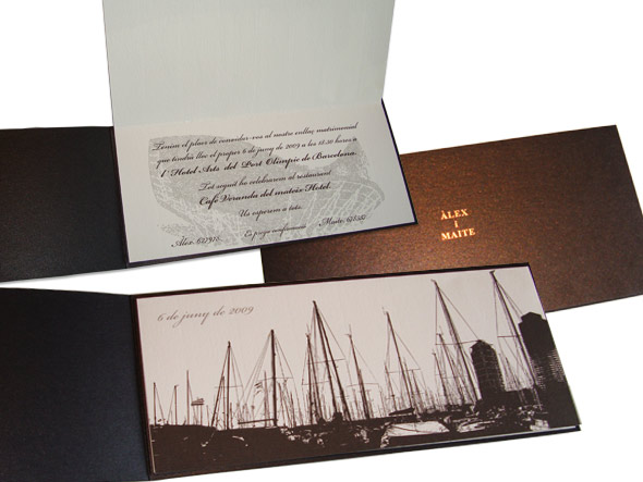 Dise�o invitaciones de boda en barcelona