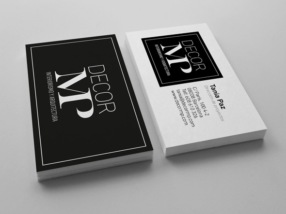 Dise�o de tarjetas elegantes en Barcelona