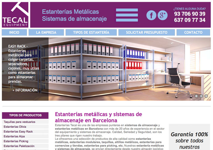 Diseño páginas web para tiendas en Barcelona