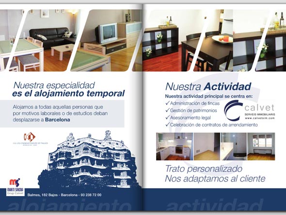 Dise�o cat�logos inmobiliarias barcelona