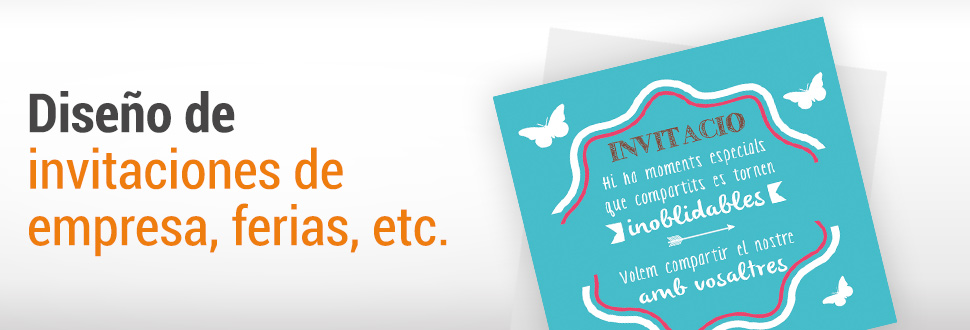 Impresi�n y dise�o de invitaciones en Barcelona