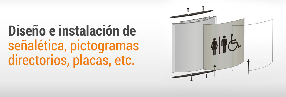 Instalaci�n se�al�tica Barcelona, placas, r�tulos barcelona